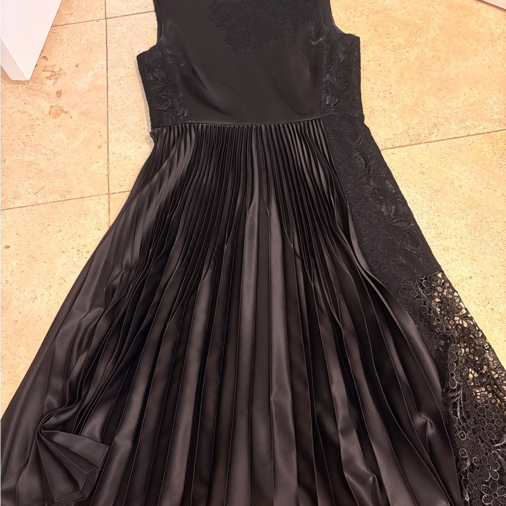 Karen Millen Black Asymmetrical Lace Dress